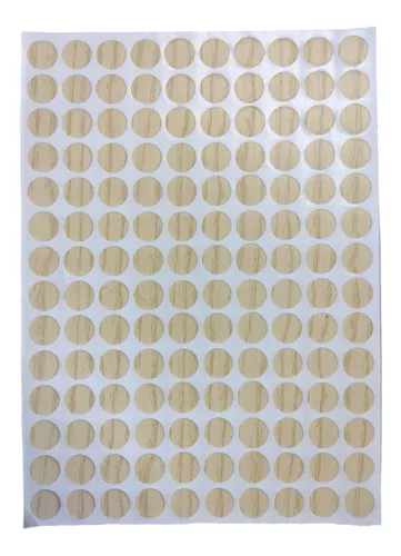 Tapa Adhesiva De 12 Mm, Color Arena Para Tornillos