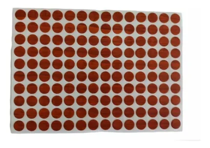 Tapa Adhesiva De 12 Mm, Color Cerezo Para Tornillos