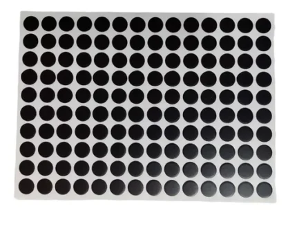 Tapa Adhesiva De 12 Mm, Color Negro Para Tornillos