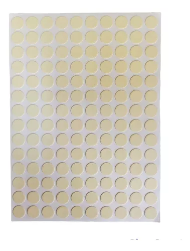 Tapa Adhesiva De 12 Mm, Color Almendra Para Tornillos