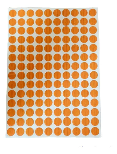 Tapa Adhesiva De 12 Mm, Color Peral Para Tornillos