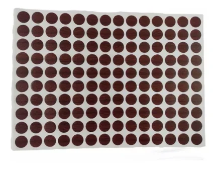 Tapa Adhesiva 12 Mm, Coigue Chocolate Para Tornillo