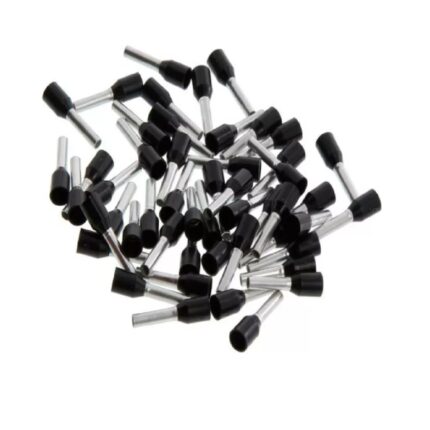 Terminal Ferrul Ferrule 1.5mm Negro 100und Cable 16 Awg