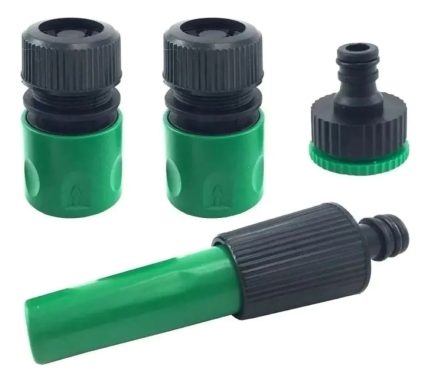 Set Conector/acople De Manguera De Jardin 4 Piezas