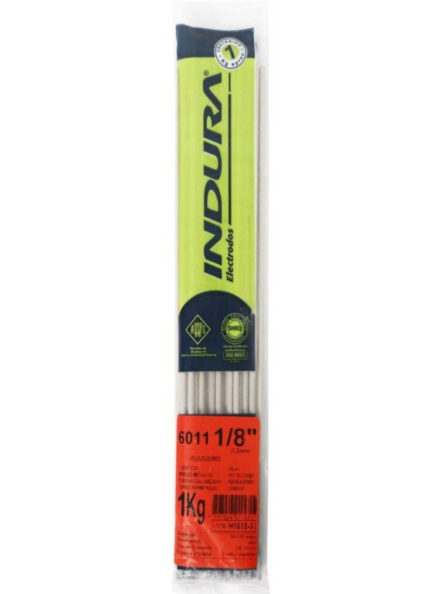 Electrodo Soldadura 6011 1/8 1kg Indura