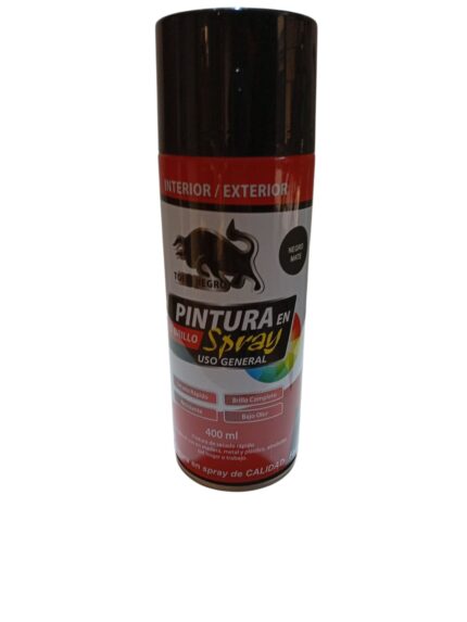Pintura en spray NEGRO MATE REX 400 ml