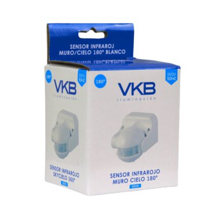Sensor Luz De Movimiento Infrarrojo 180º 12m Vkb