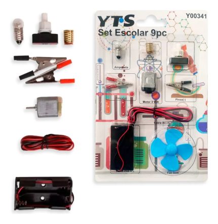 Kit Circuito Electrico 9 Piezas Escolar