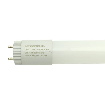 TUBO LED VIDRIO 9 W MEGABRIGHT