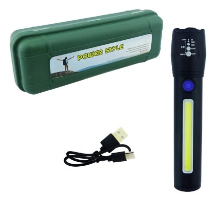 Linterna Táctica Recargable Led Con Zoom